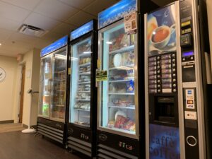 micro markets and vending machines are becoming popular in offices